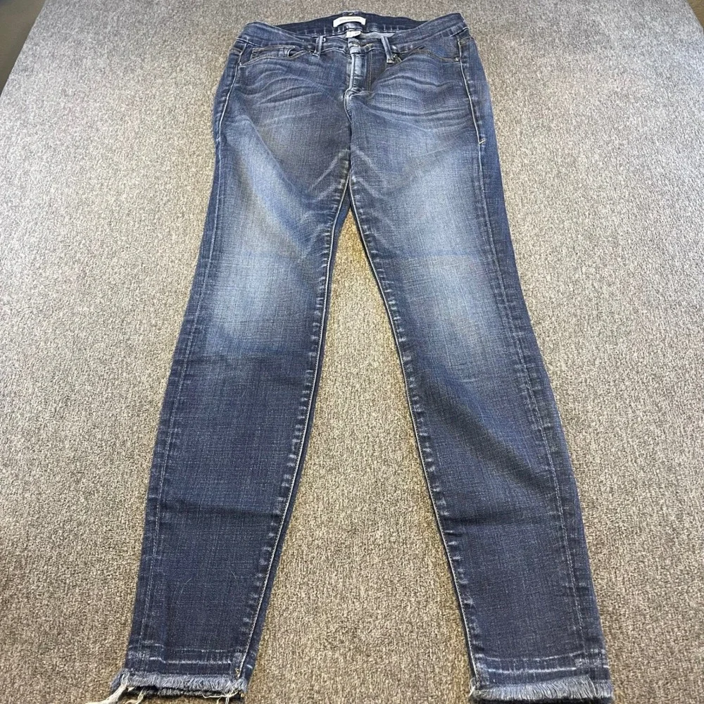 Good American Jeans Slim Fit‎ Frayed Hem Dark Wash Denim Mens Size